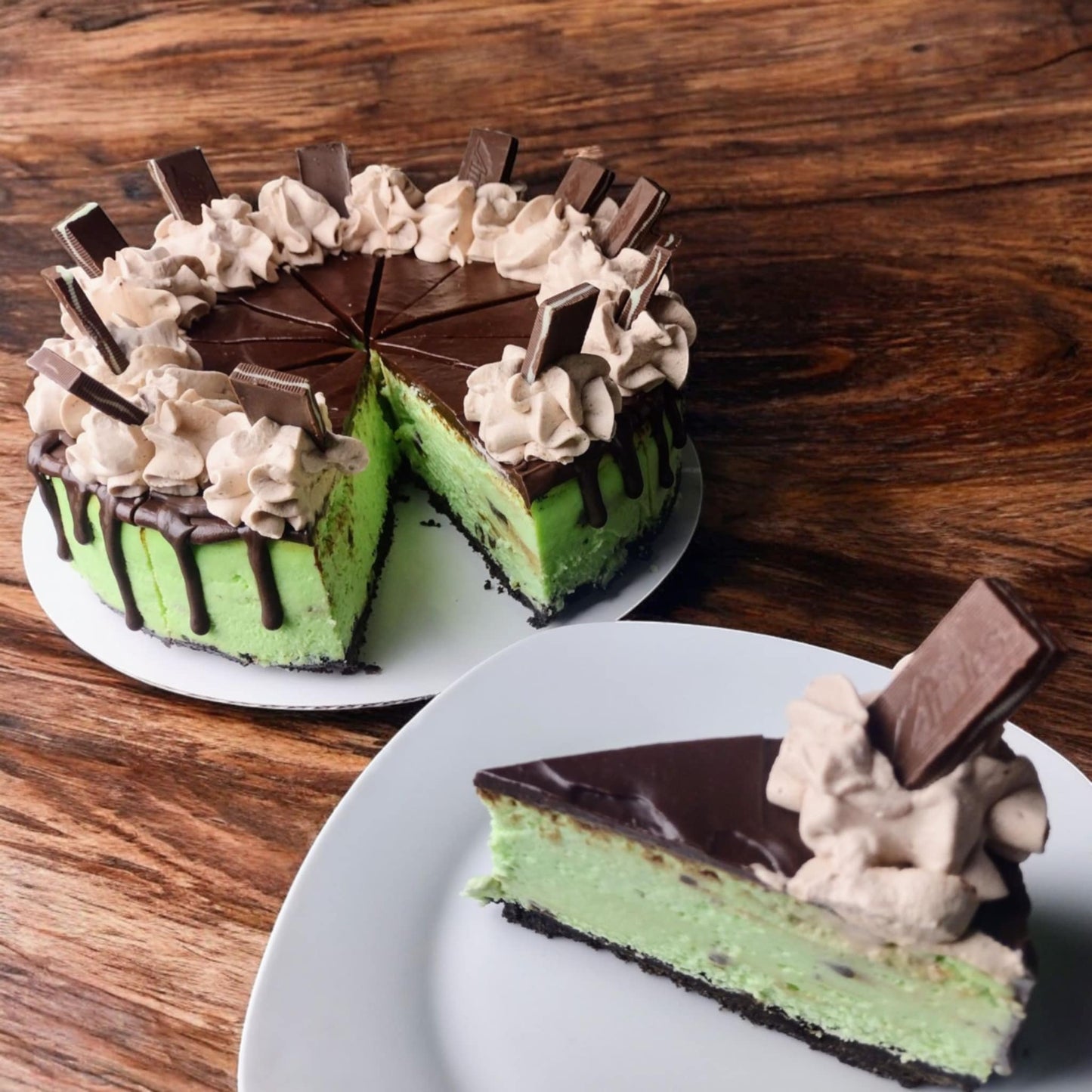 Andes Candy Cheesecake.